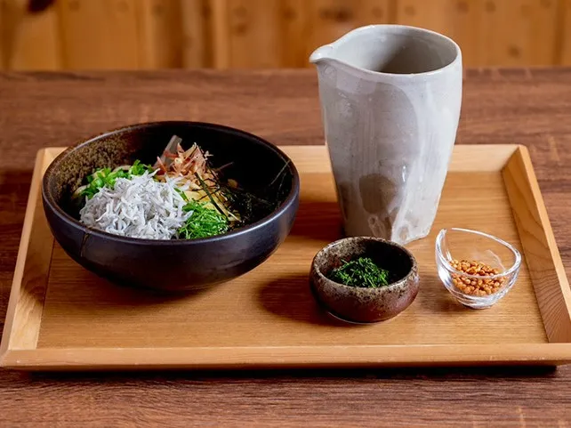 しらすと青のり&ほうじ茶〜和風お茶づけパスタ風〜
