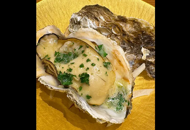  浜名湖牡蠣のエスカルゴ風