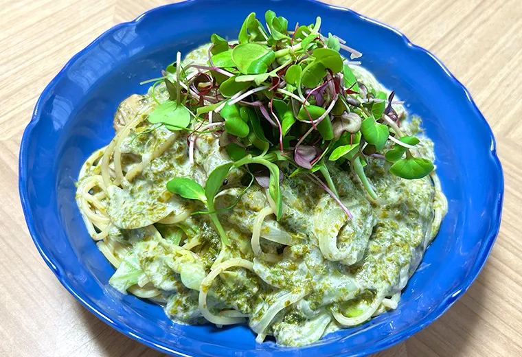 牡蠣と海苔のパスタ